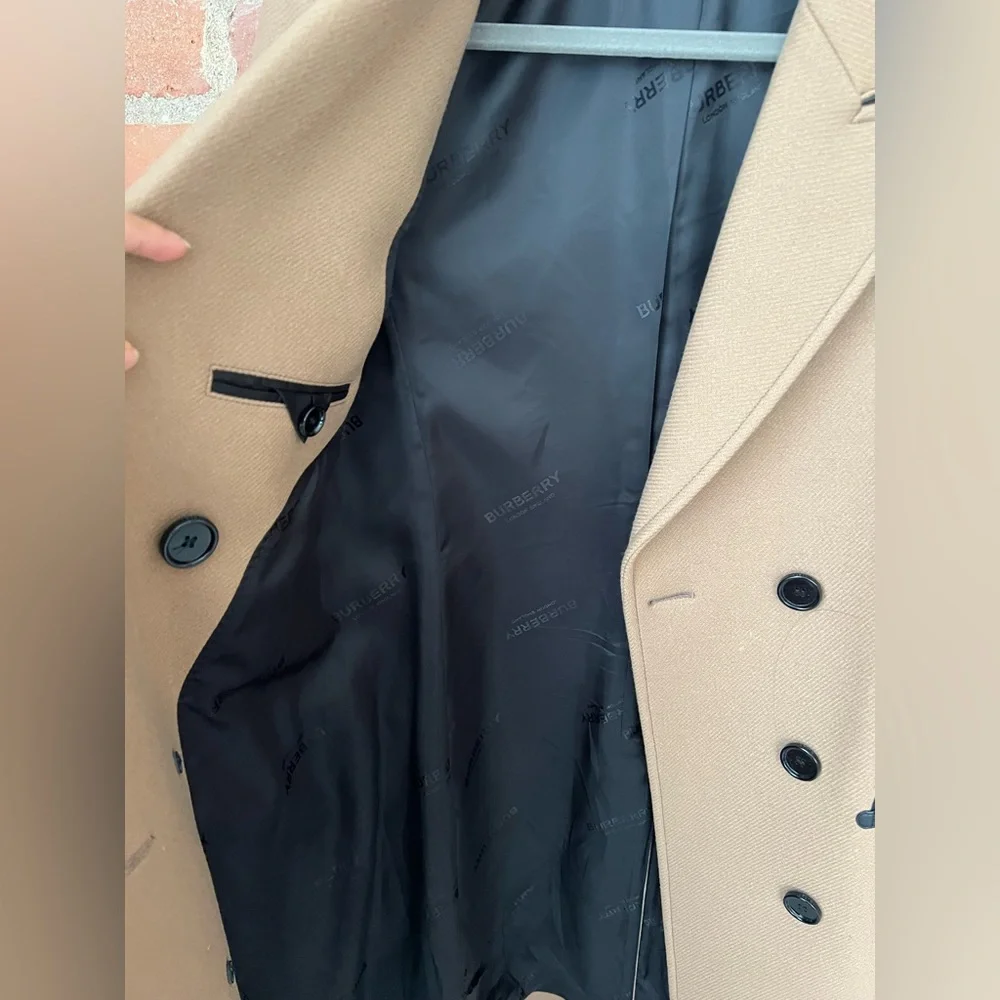Burberry Camel Wool Cashmere Trench Coat USA 4 - Picture 8 of 16
